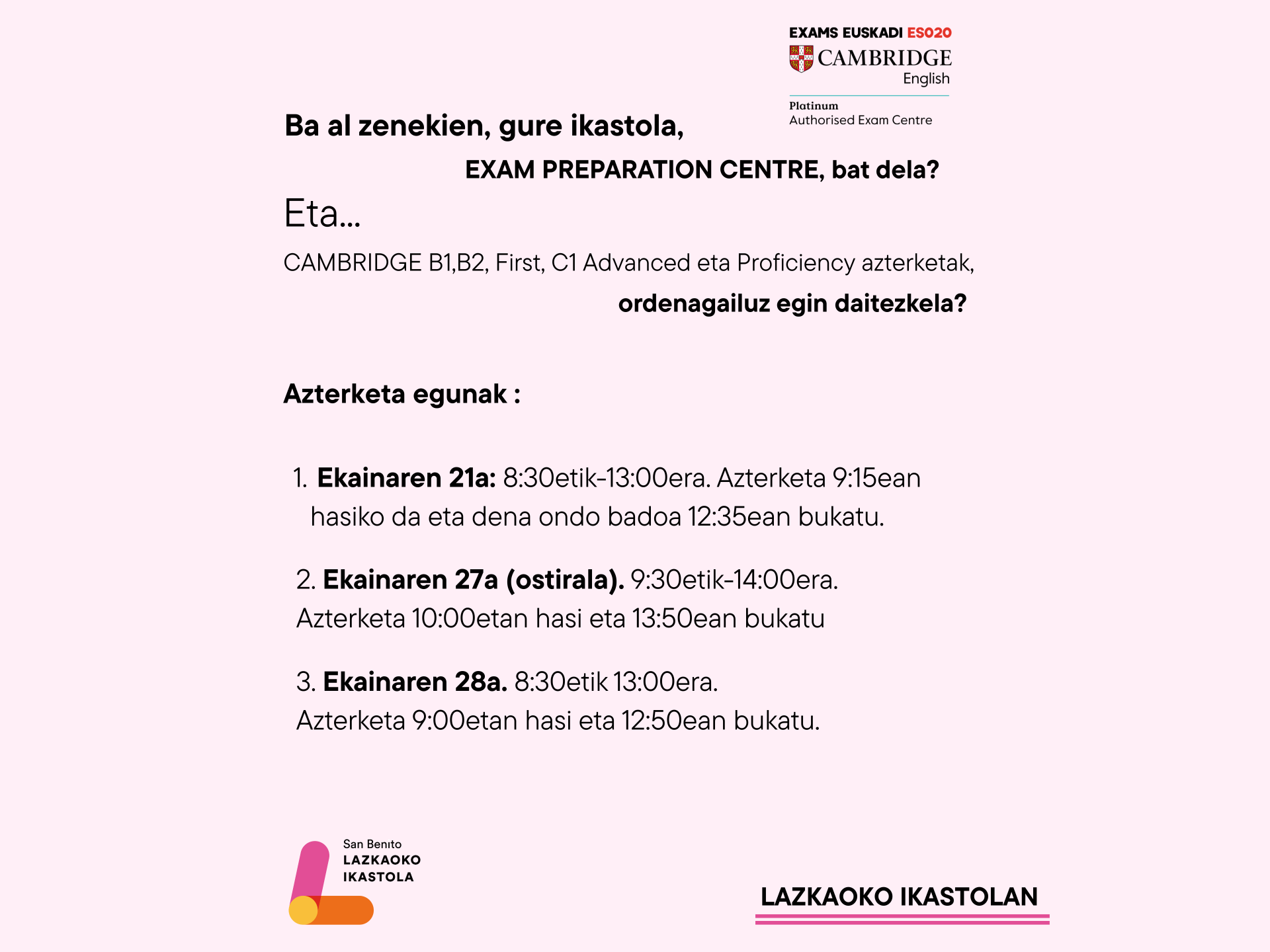 Azterketa datak